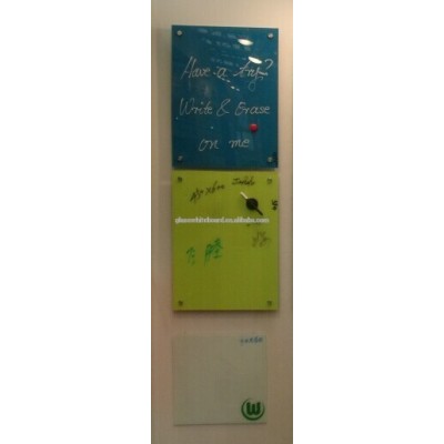 China magnetic dry erase glass notice board