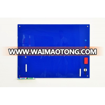 Frameless magnetic glass white board