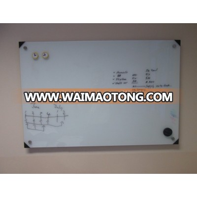 60*90cm clear glass magnetic writing board