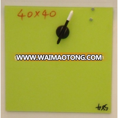 Any color dry erase frameless glass writing board