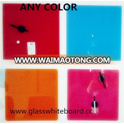 Office decorative magnetic glass whiteboard on the wall glass board