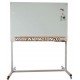 Freestanding Mobile Glass Whiteboard